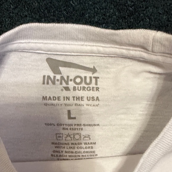 In-N-Out Burger White Short Sleeve Tee - Picture 2 of 4